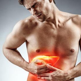 Man met problemen aan lever